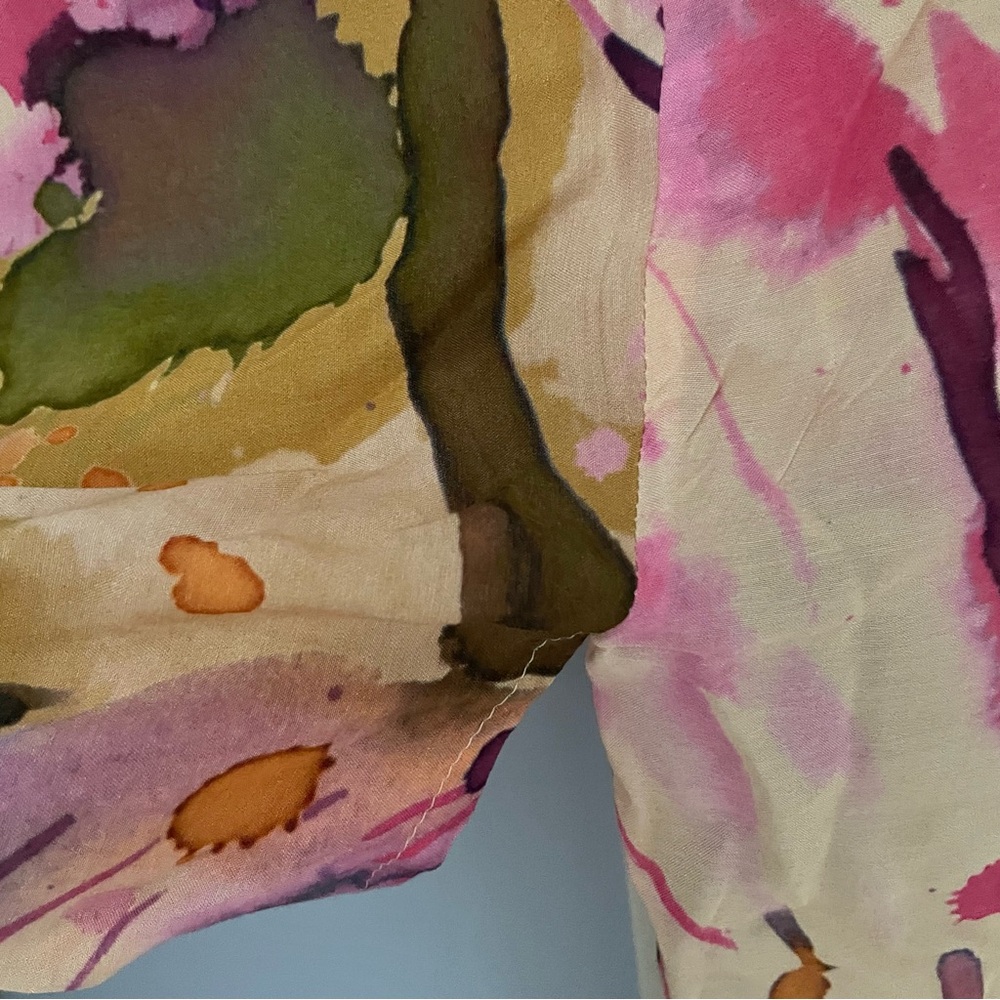 Powder Watercolor Floral Short Kimono OS - Picture 6 of 8